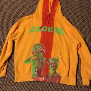 City Morgue As Good As Dead Split Dye Hoodie